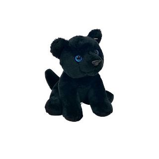 Obrázek z Panter černý sedící plyš 14cm 